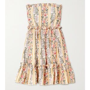 AGUA BY AGUA BENDITA Rosa Floral Strapless Mini Dress